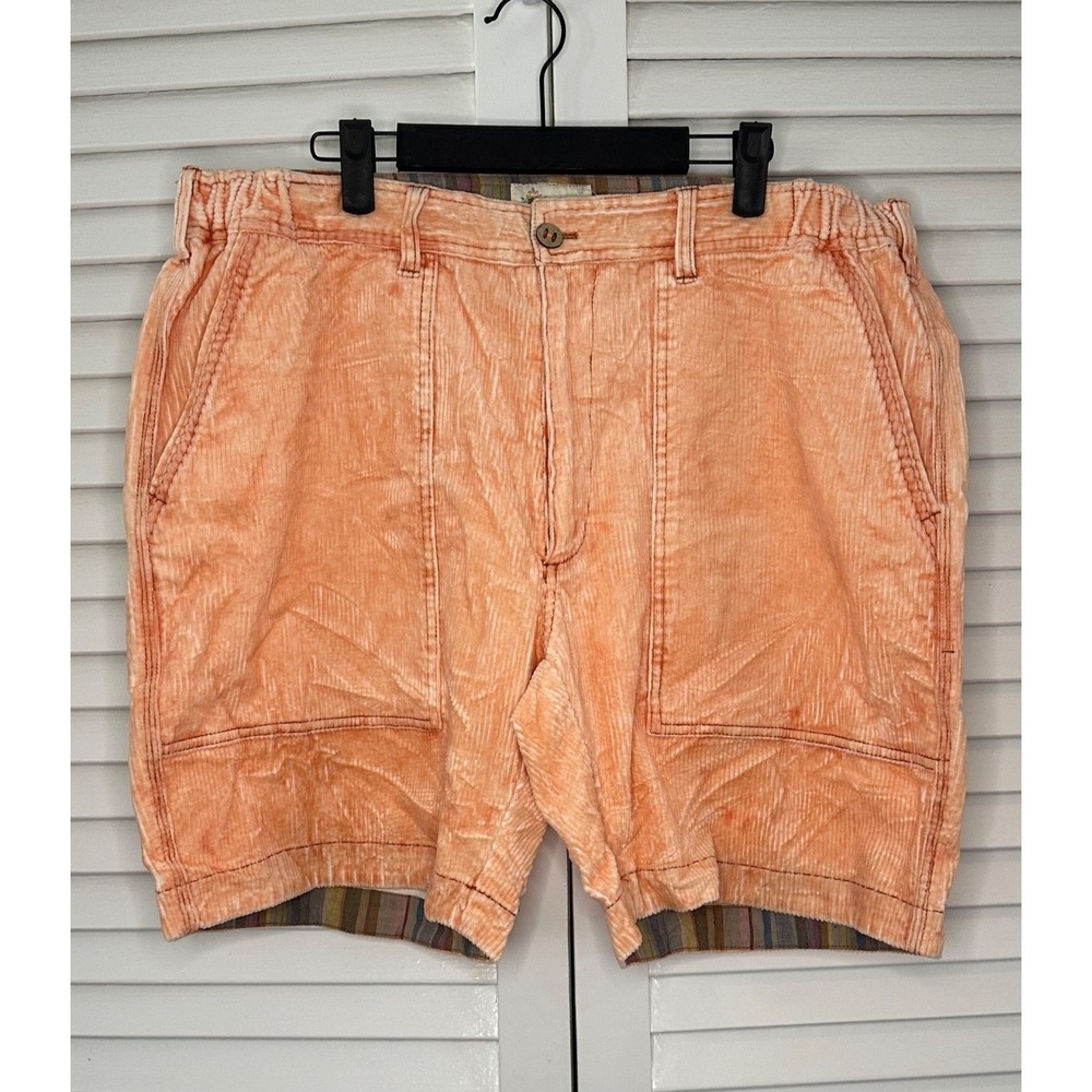 The Territory Ahead Size XL Orange Corduroy Shorts